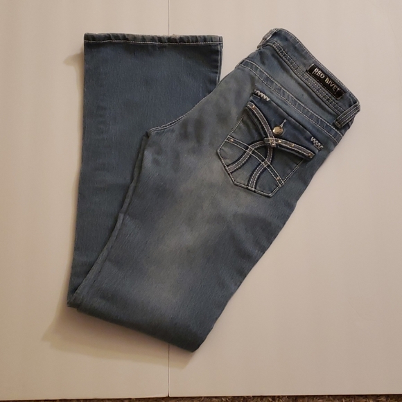 Red Rivet jeans - Picture 3 of 3